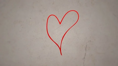 Outlined heartbeat By Linus Stock Footage 93827400