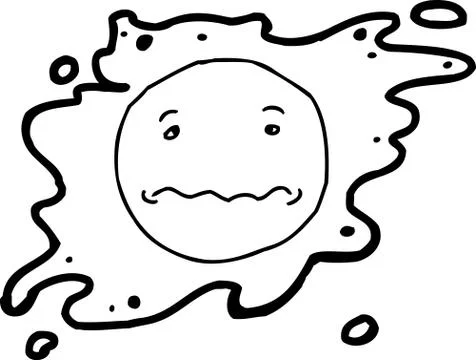 Outlined Helpless Face Icon Illustrazione stock