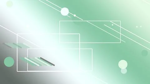 Outlined interface panels with floating circles and diagonal light trails i.. 库存插图