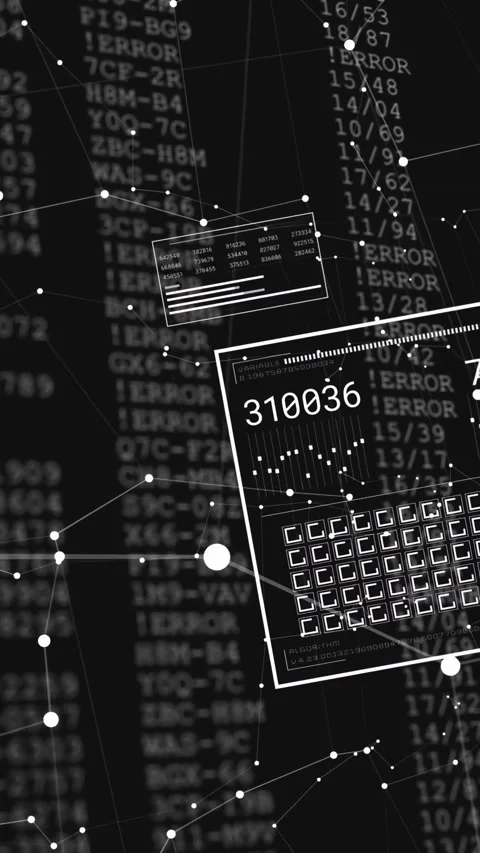 Outlined rectangle appearing right panel updating counters sliding rotating Stock Footage 332747831
