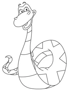 Outlined snake Illustration
