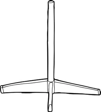 Outlined Table Base Stock Illustration