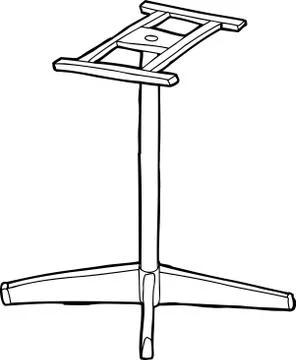 Outlined Table Frame Stock Illustration