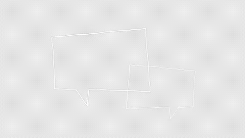 Outlined thought bubbles symbolizing idea, thinking, brainstorming, or inte.. Stock Footage 310534476