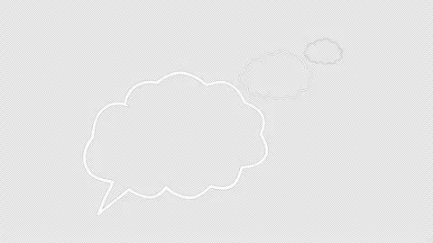 Outlined thought bubbles symbolizing idea, thinking, brainstorming, or inte.. Stock Footage 310535676