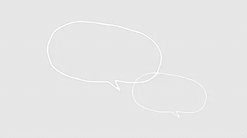 Outlined thought bubbles symbolizing idea, thinking, brainstorming, or inte.. Stock Footage 310535678