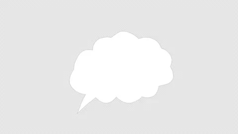 Outlined thought bubbles symbolizing idea, thinking, brainstorming, or inte.. Stock Footage 310535680