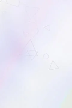 Outlined triangles, squares, and hexagons drift across a soft pastel gradie.. Illustrazione stock