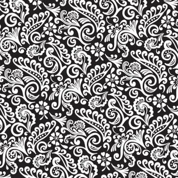 Outlined Victorian Pattern Stock Illustration
