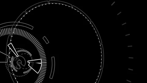 Outlined video background component. Abstract round animation. Stock Footage 79802770