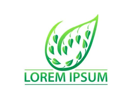 Outlines of leaf illustration Stock Illustration