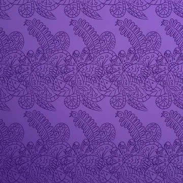 Outlines pattern with ornamental lace Stock Illustration