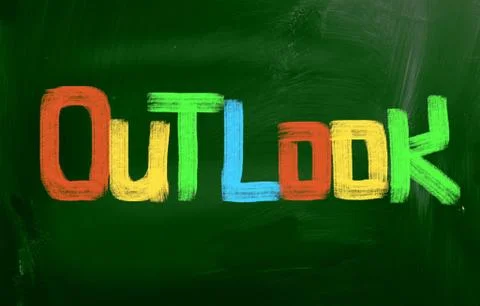 Outlook concept Stock Illustration