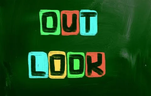 Outlook concept Stock Illustration