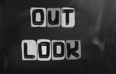Outlook concept Stock Illustration