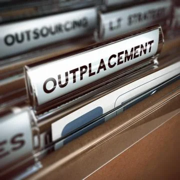 Outplacement Concept Illustrazione stock