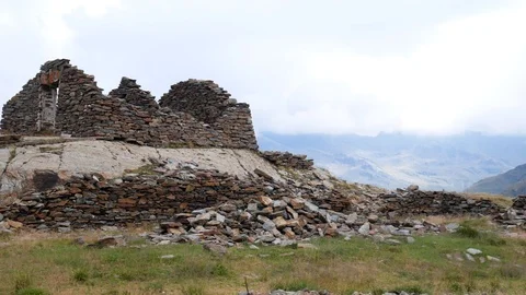 Outpost of the First World War, Stelvio, Alps, Italy 스톡 동영상 99591667