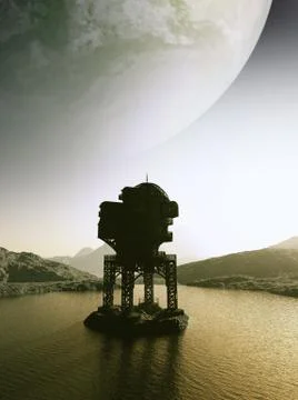 Outpost Gamma Stock Illustration