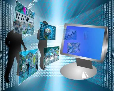 Output data Stock Illustration