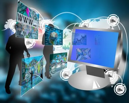 Output data Stock Illustration