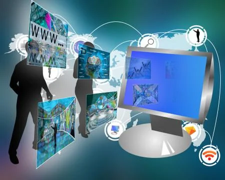 Output data Stock Illustration