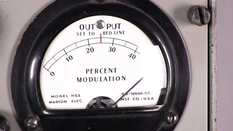 Output modulation decrease on meter reading 動画素材 84003163
