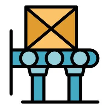 Output process icon vector flat 스톡 일러스트