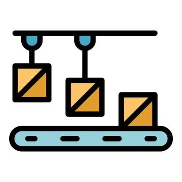 Output products icon vector flat Illustrazione stock