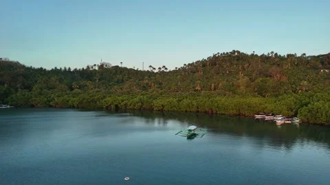 Outrigger Boat Mindoro Bay Vidéo 336638588