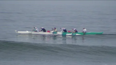 Outrigger canoes Stock Footage 856861