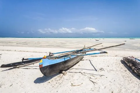 Outrigger canoes Stock Photos