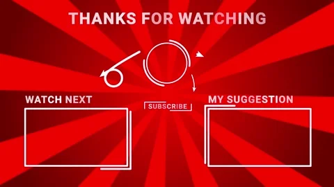 Outro end screen video next video my suggestion green screen animation outr.. Video stock 255102589