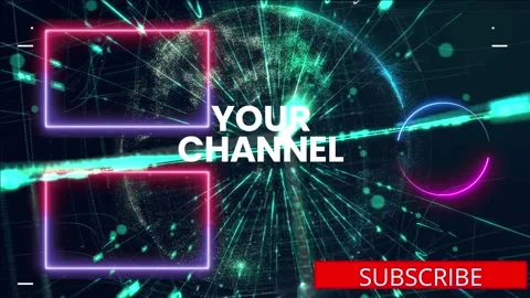 Outro YouTube Animated Template Stock Footage 205966938