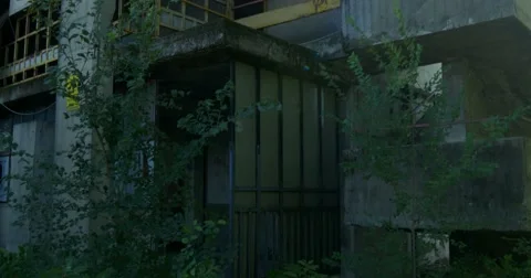 Outside abandoned building Video stock 55883402