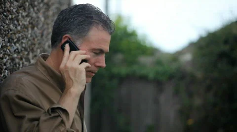 Outside cell phone Stock Footage