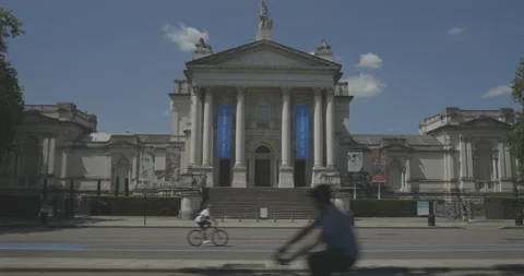 Outside a closed Tate Britain, London, during lockdown May 2020. Stock Footage