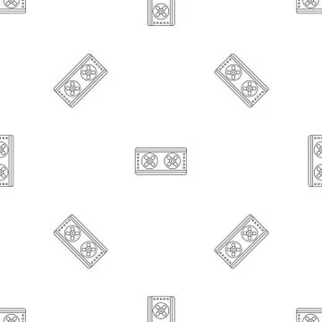 Outside conditioner fans pattern seamless vector Stock Illustration
