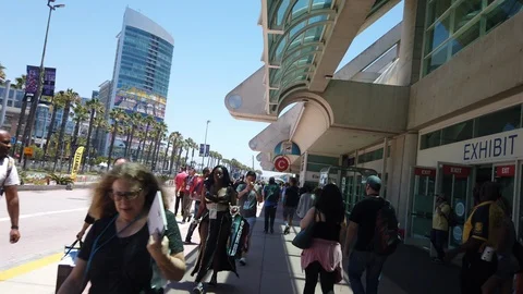 Outside Convention Center - Comic Con SDCC 2019 Stockbeeldmateriaal 112915851
