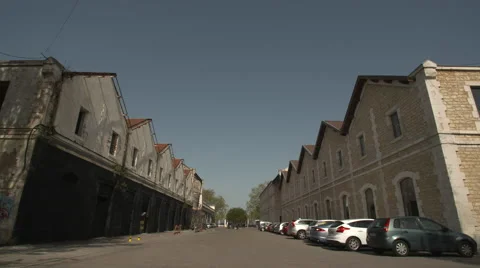 Outside Darwin's barrack Stock Footage 68710243