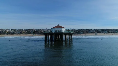 Outside drone hover shot, low angle - * Some Color * Video stock 90072999