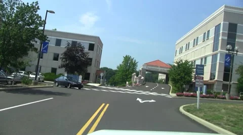 Outside Emergency Room entrance Stock Footage