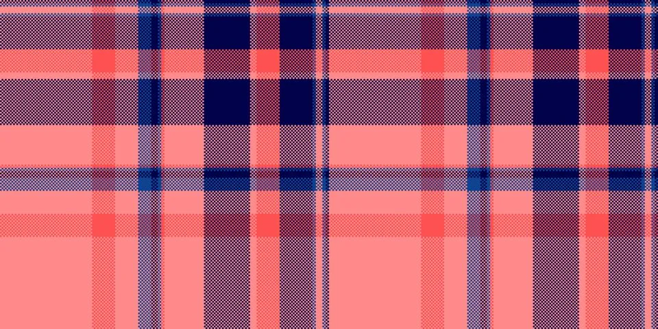 Outside fabric pattern tartan, improvement background plaid seamless. 60s t.. Stock Illustration