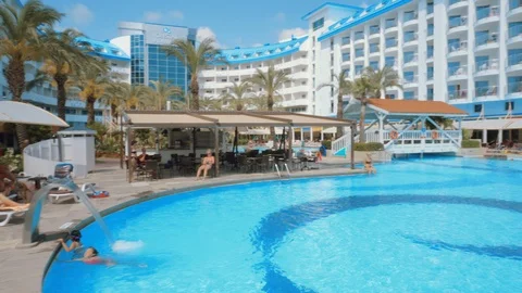 Outside hotel panning Stock Footage 111142895