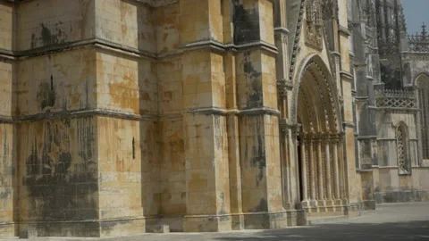Outside The Monastery of Batalha Stock Footage 163381252