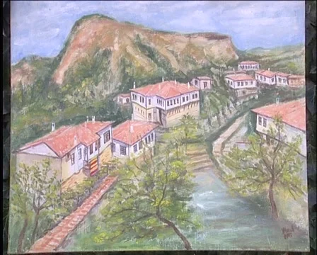 Outside painting Video stock 995063