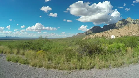 Outside Passenger Window Mountains Driving Stock Footage 63435227