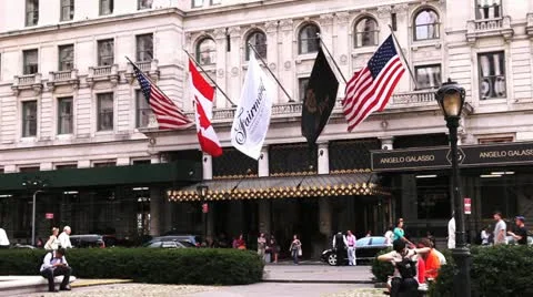 Outside of Plaza Video stock 11520325