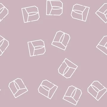 Outside pocket line vector seamless pattern イラスト素材