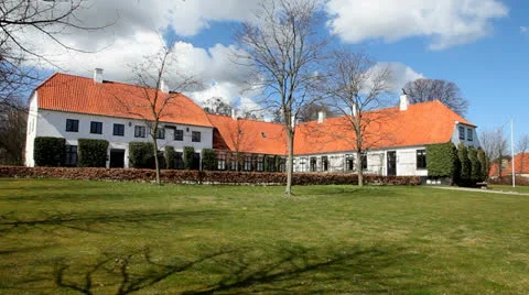 Outside Rungstedlund Stock Footage