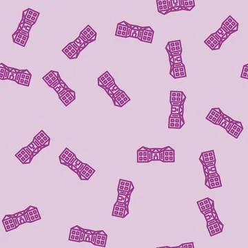 Outside school building line vector seamless pattern Ilustración de archivo